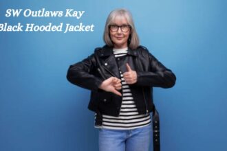 sw outlaws kay black hooded jacket