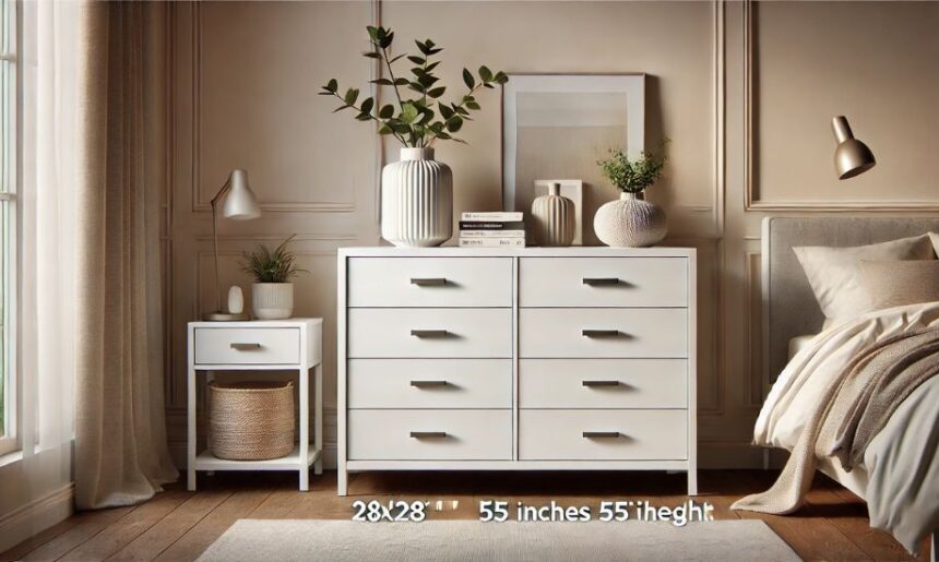 dresser 28x28 by 55 inches high