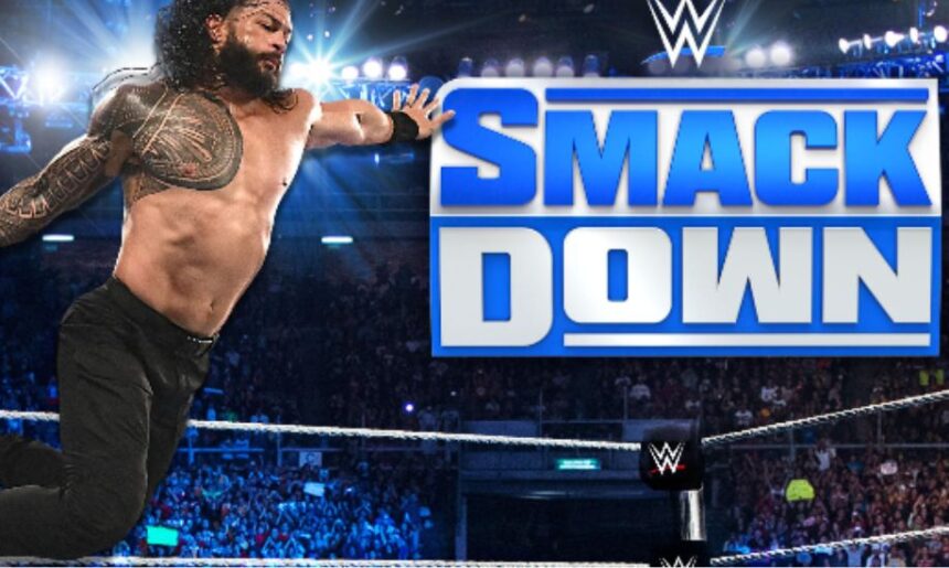 roman reigns has been removed from wwe smackdown graphics.