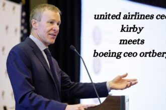 united airlines ceo kirby meets boeing ceo ortberg.