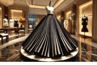 Eliza J Black Taffeta Ball Gown Maxi Skirt